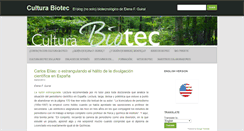Desktop Screenshot of culturabiotec.com
